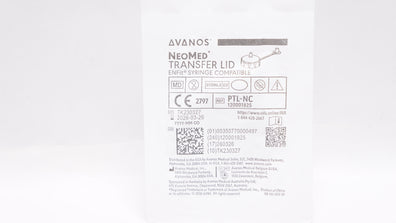 Avanos PTL-NC NeoMed Transfer Lid EnFit Syringe Compatible